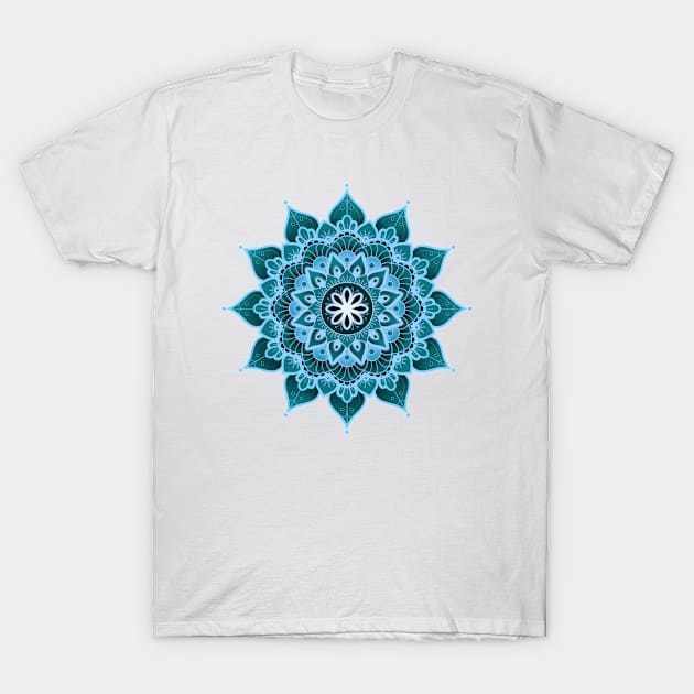 Throat Chakra Mandala (series) T-Shirt by AudreyJanvier